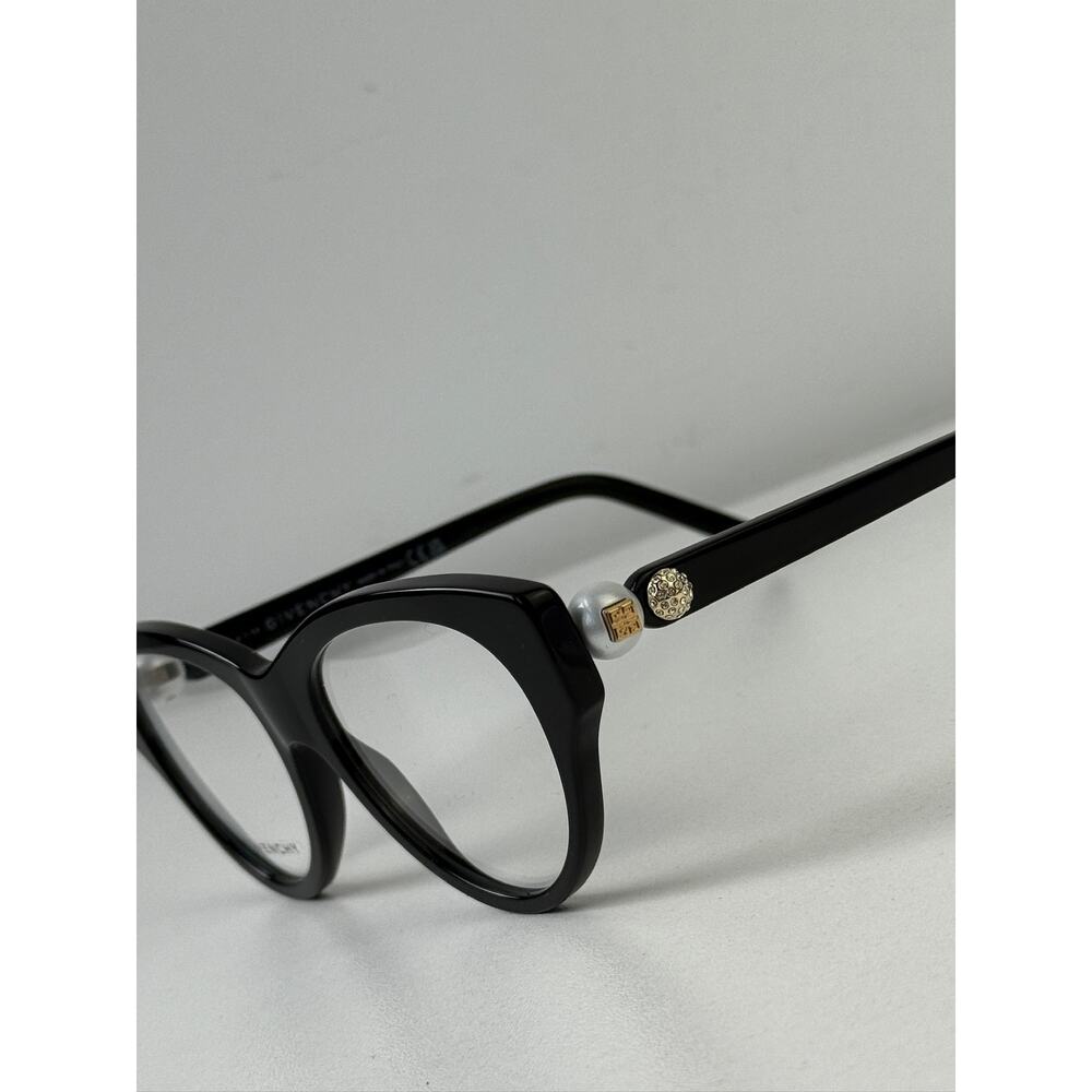 NEW Givenchy GV50048I Cat Eye Pearl Black Crystal Frames - Picture 9 of 10